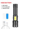 90000 Lumens LED Tactical Flashlight Rechargeable XHP90 USB Zoomable 7Modes Super Bright Floodlight Spotlight Torch Light