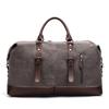 Large Capacity Male Travel Canvas Leather Bag  Male Luggage Bag  Travel Backpack