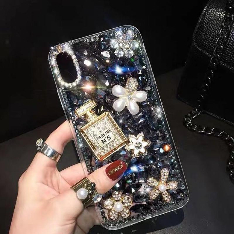 Suitable for IPhone16 Series Full Diamond Mobile Phone Case Rhinestone Cover