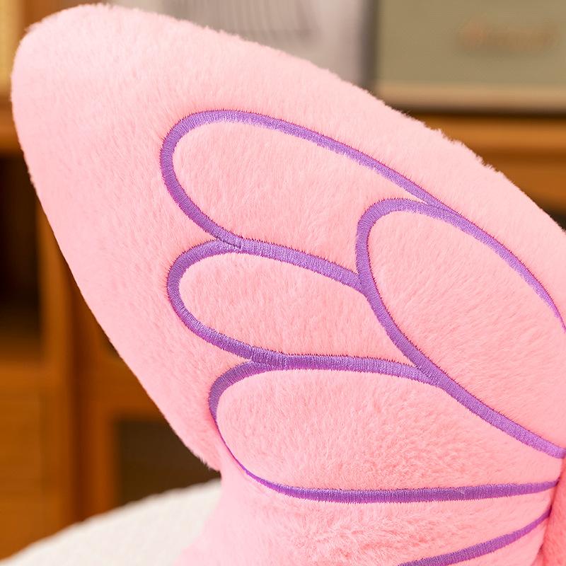Ins Imitation Rabbit Hair Butterfly Cushion Plush Toy Stuffed Animal Doll Girl Heart Cushion Home Decoration