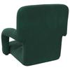 Adjustable Floor Chair Dark Green Velvet