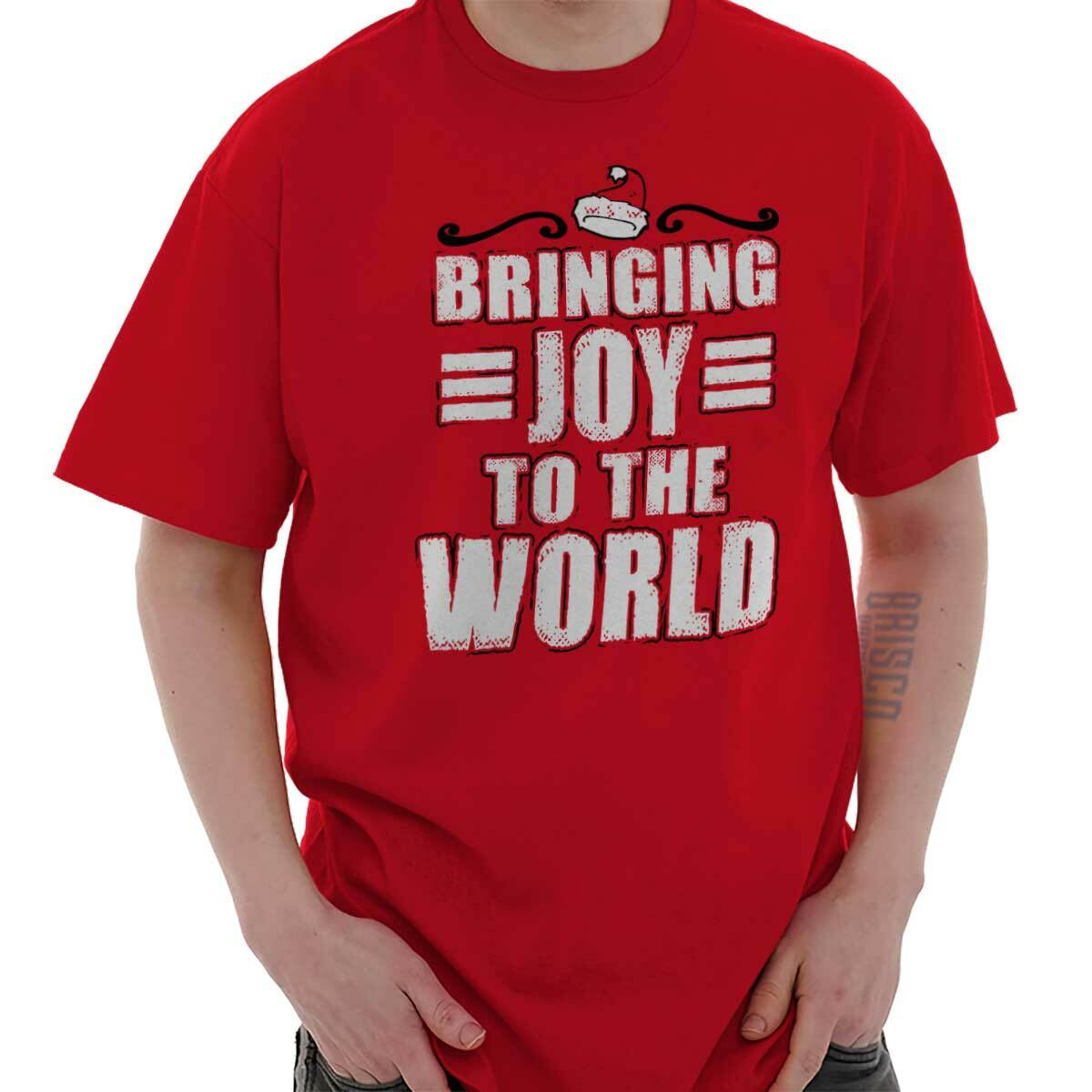 Christmas Bringing Joy to The World Song Womens or Mens Crewneck T Shirt Tee L