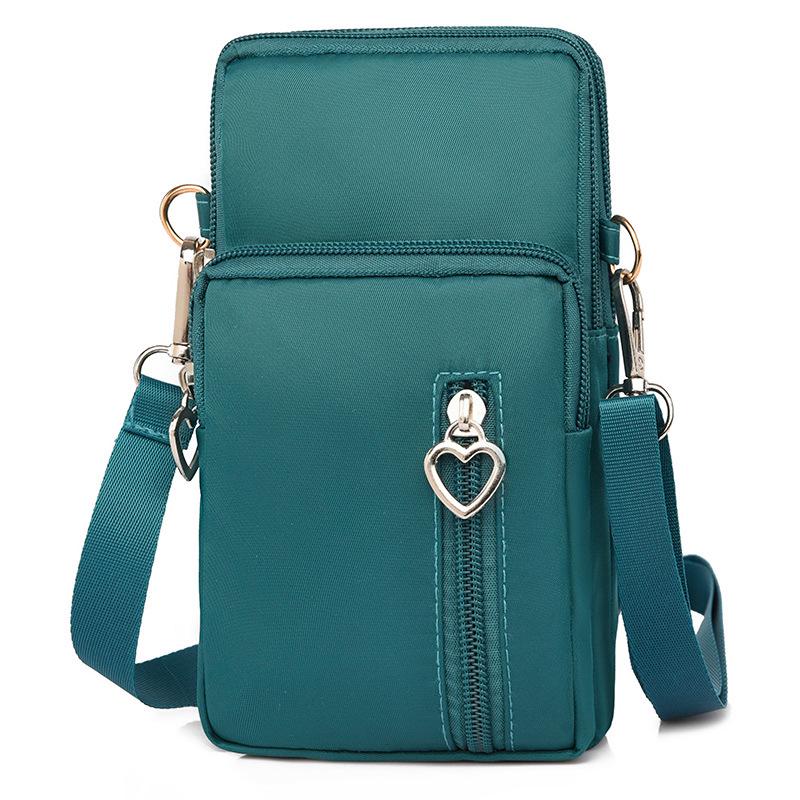 Women's Crossbody Phone Bag - 2023 Korean Canvas Shoulder Bag, Casual Small Square Wristlet & Neck Pouch