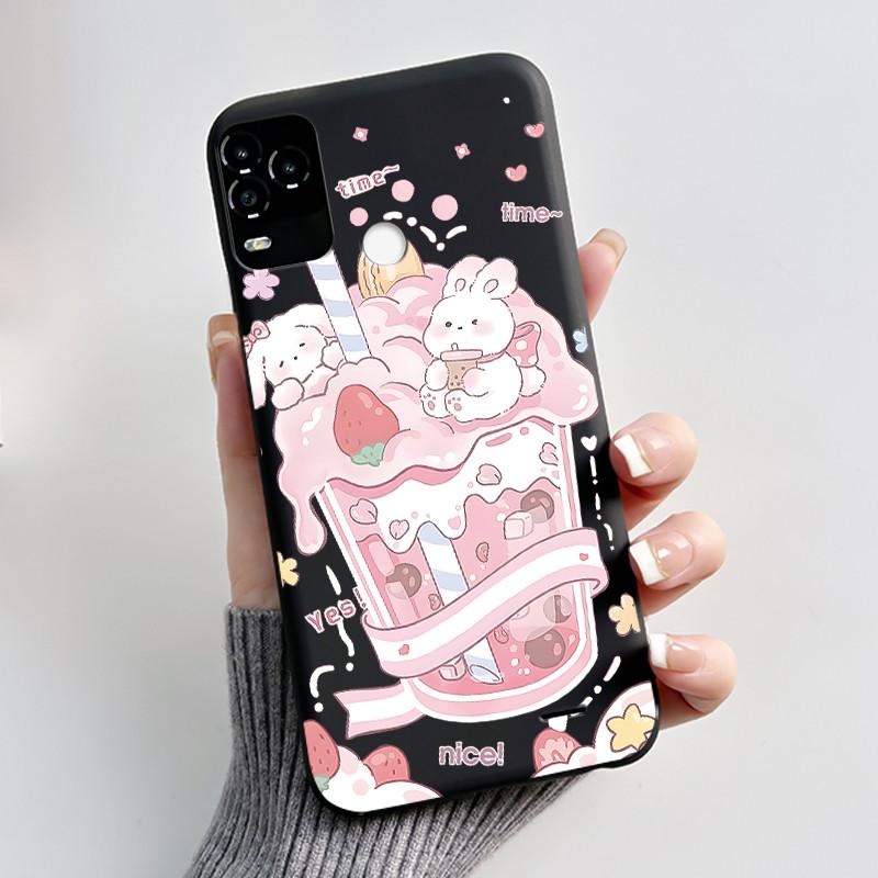 Phone Case For BLU G71 Plus G71+ Case Luxury Cute Love Rabbit Cartoon Funny Cover Shell Black Soft Silicone Protective Casing