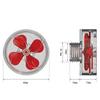 Kit Ventola Auto-Rotante a 4 Pale per Uscita Acquario Accessori Trifoglio Schermo Filtro Acquario Accessori