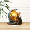 Bohemian Style Acrylic Fairy Ornament with Base Study Bedroom Living Room Waterproof Tabletop Decor