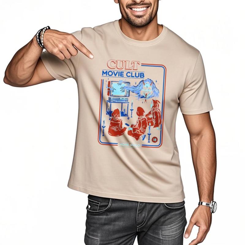 Cotton Summer For Her Tshirt Cult Movie Club Home Video Short Sleeve Printed O Neck Teeshirt Men Cotton Tshirt Fashion Tops