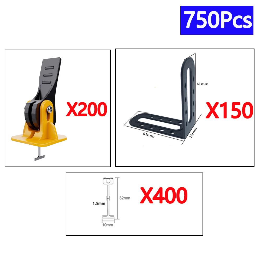 5-750pcs Floor Tile Leveling System Clips Leveler Adjuster Tile Locator Spacers Set for Porcelain Tile Wall Construction Tools