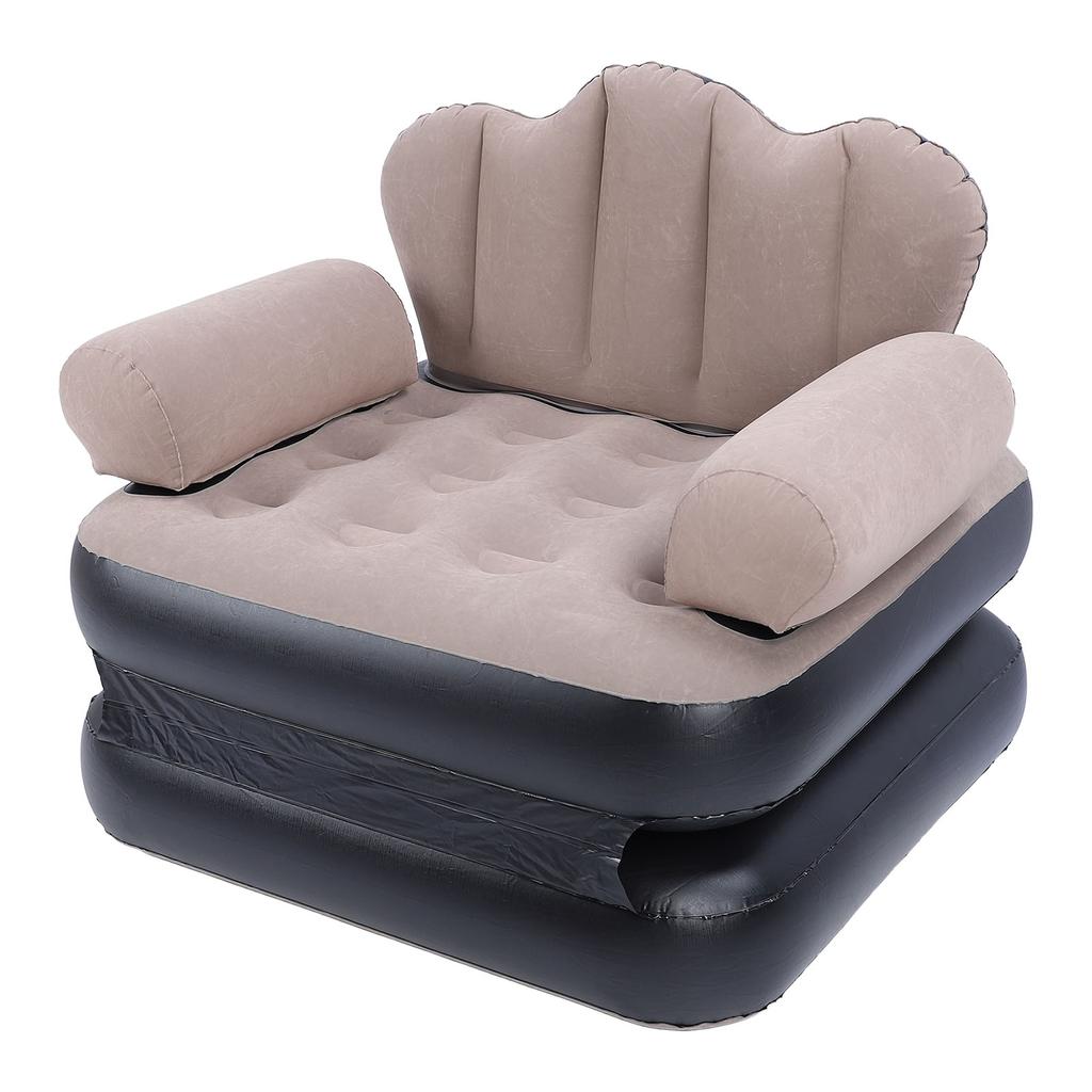 Divano Letto Gonfiabile, Forte Portata Divano Materasso Confortevole e Morbido Divano Gonfiabile Facile da Trasportare per Viaggi Campeggio