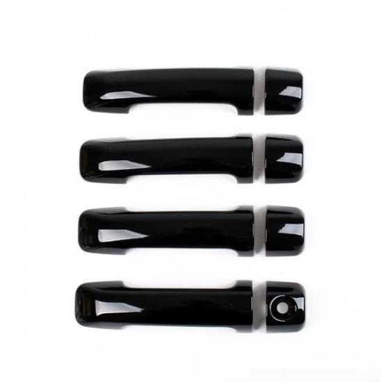 Door Handle Lid ABS Cover Trim For 2007- Toyota Tundra/Sequoia Glossy Black