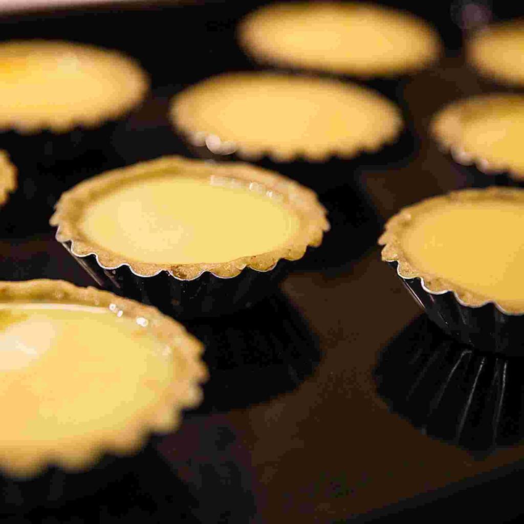 6 Pièces Moules à Tarte Muffin Cheesecake Métal Fleur Moules Acier Inoxydable Moule Antiadhésif