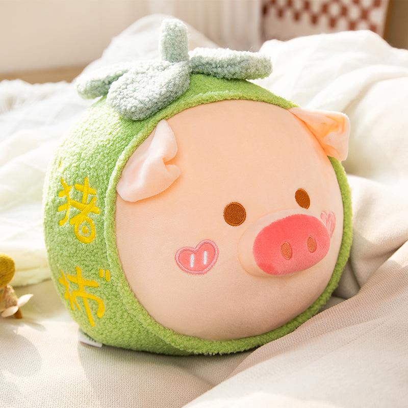 Pig Persimmon Smoothly Cute Persimmon Pig Doll Pillow Girls Sleeping Plush Doll Rag Doll Children's Gift