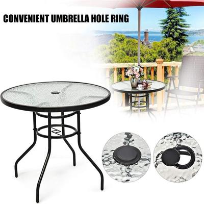 Bouchon de trou de parasol de table de patio durable Ensemble de bague et de bouchon pour trou de parasol de restaurant