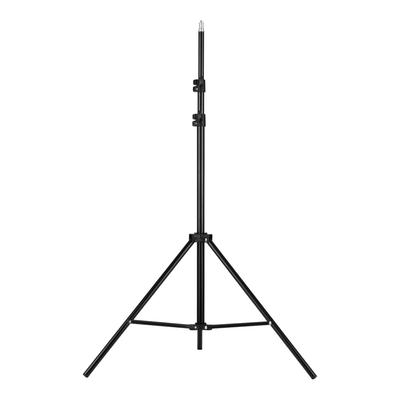 Suporte de luz de tripé de metal ajustável máx. Altura 1,6 m/5,2 pés com parafuso de 1/4 de polegada para fotografia