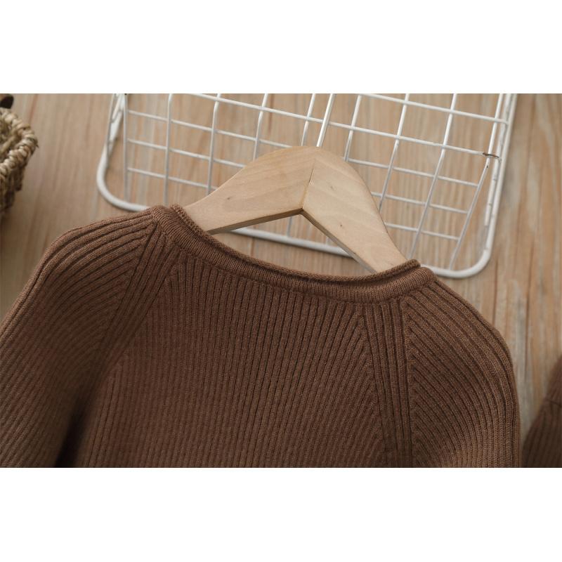 Mädchen Pullover Strick Zweiteiler Herbst und Winter Neu Baby Mädchen Cartoon Hosen Set