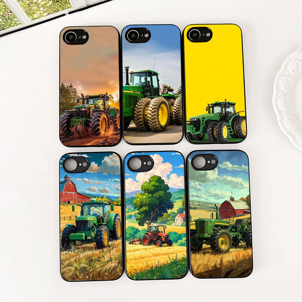 Farm Vehicle Tractor Silicone Cover for Apple iPhone 17 Pro XS Max Air XR 6 Plus X 5 + SE 2022 SE2 6+ Coque Phone Case