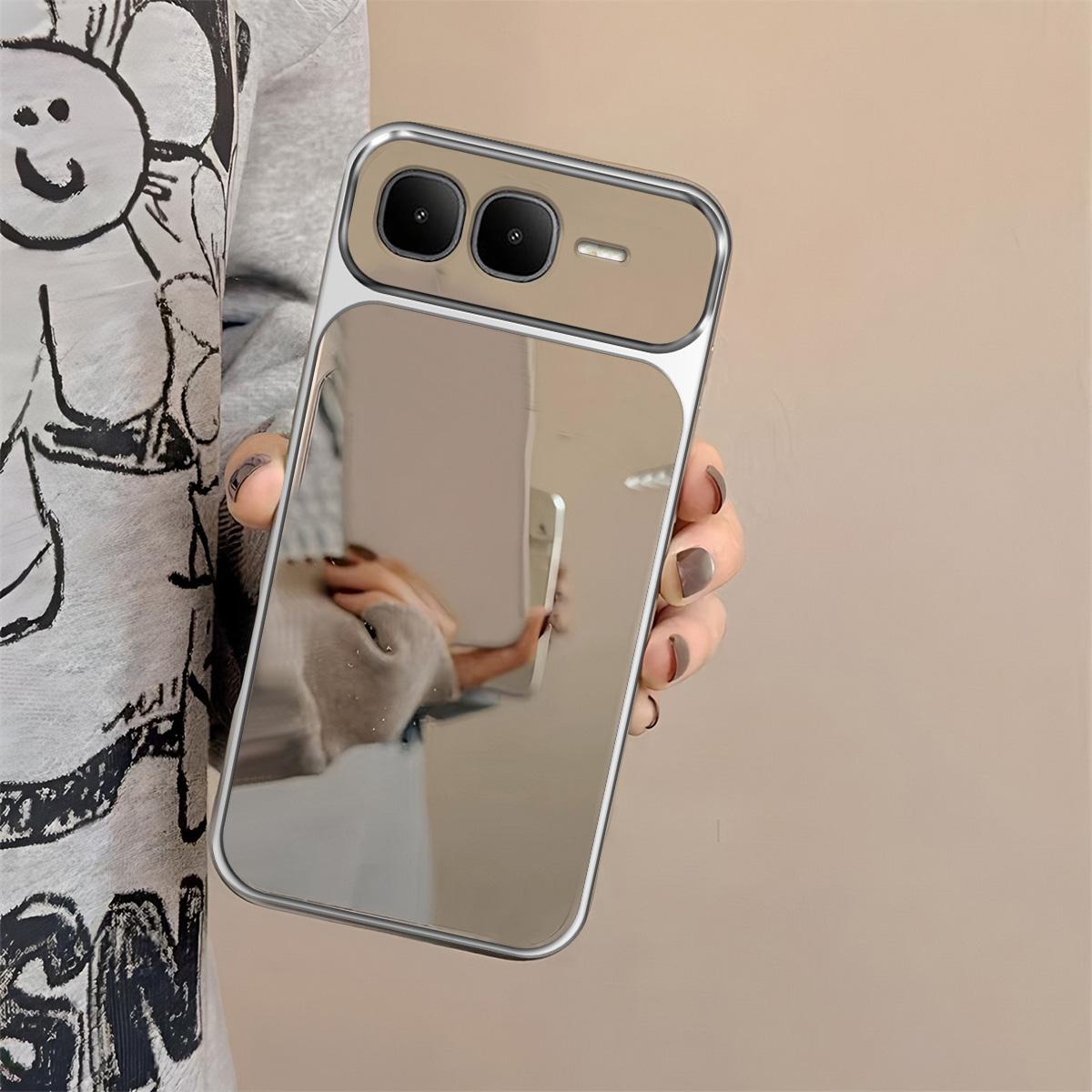 Case for infinix SMART 10 Plus Trending Big Window Cover Mirror Phone Casing SMART 10 Plus