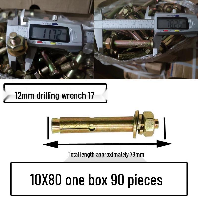 National Standard M6-M12 Expansion Bolts & Screws: Iron-plated, Galvanized, and Explosion Bolts