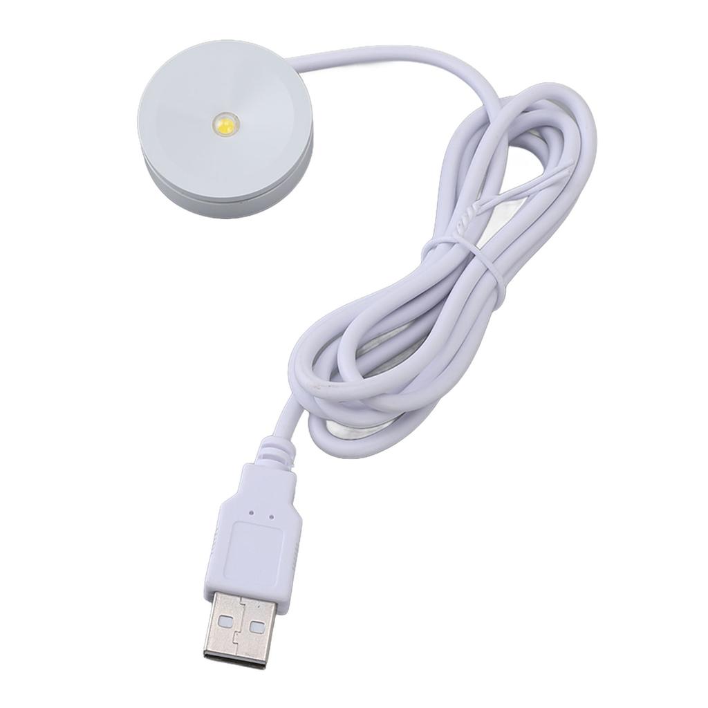 2 Sets Mini Spotlight 5V 1W USB LED Round Eye Caring with 4.3ft Wire Jewelry Display Lighting