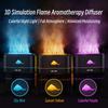 3 farben Flamme Lampe Usb Aromatherapie Diffusor Ultraschall Luftbefeuchter Kühlen Nebel Maker Fogger Elektrische Ätherisches Öl Diffusor