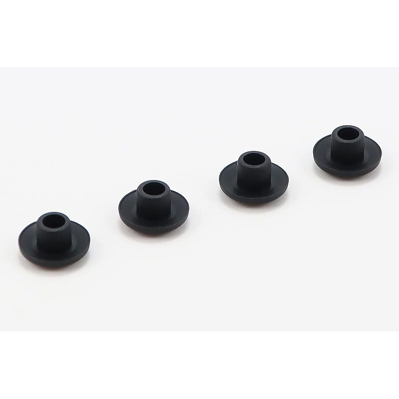 KITACO Cap Bolt Cover (for ABS/M8) Universal, 4-Pack, Black, 0900-000-80116