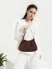 New Arrival Suede Cloud Pleated Shoulder & Crossbody Bag - Fashionable & Versatile for Autumn/Winter