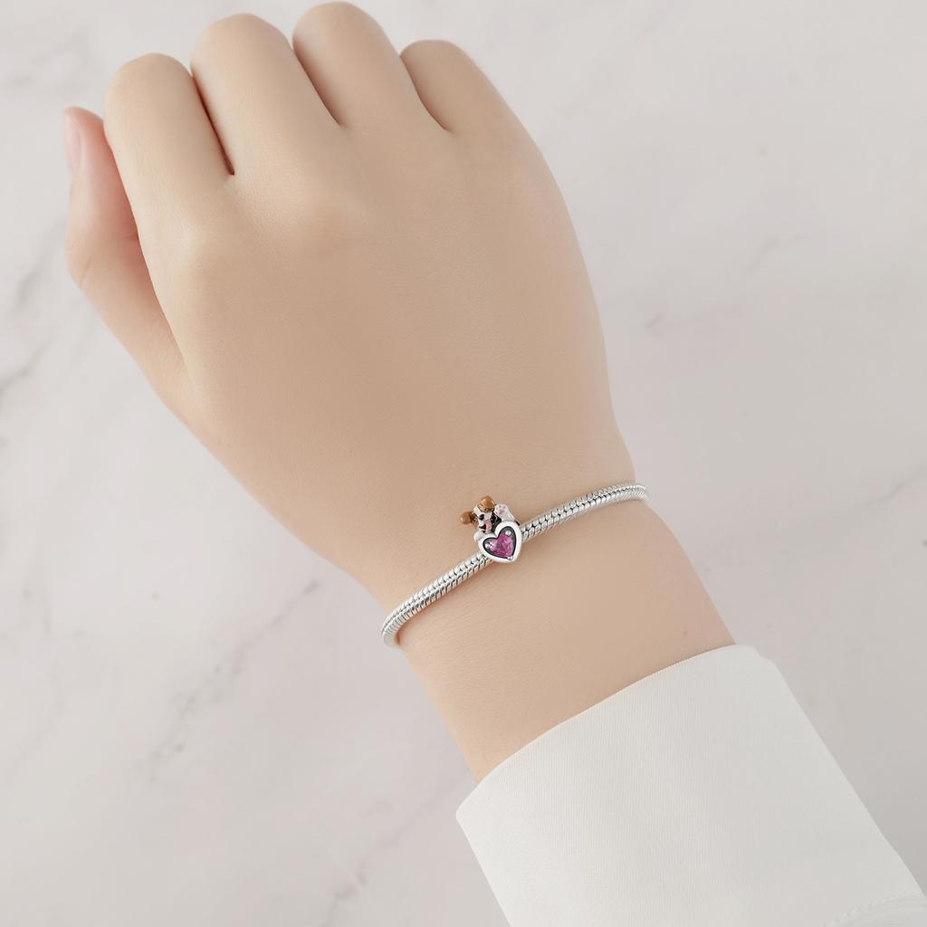 Beads Copper Charms Original Cute Corgi Dog Beads Fit Bracelet Jewelry Diy Women Fine Gift Accessory