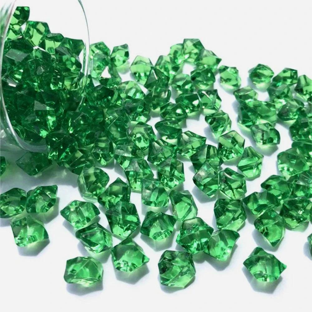 100/200 szt. Dekoracja do wystroju domu Kryształowe dekoracje ogrodowe Kolorowe klejnoty Kryształy Zabawka Akcesoria dla dzieci Rękodzieło Kamienie