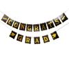 Congrats Grad Paper Flag Graduation Season School Reunion Party Decoration Bronzing Banner