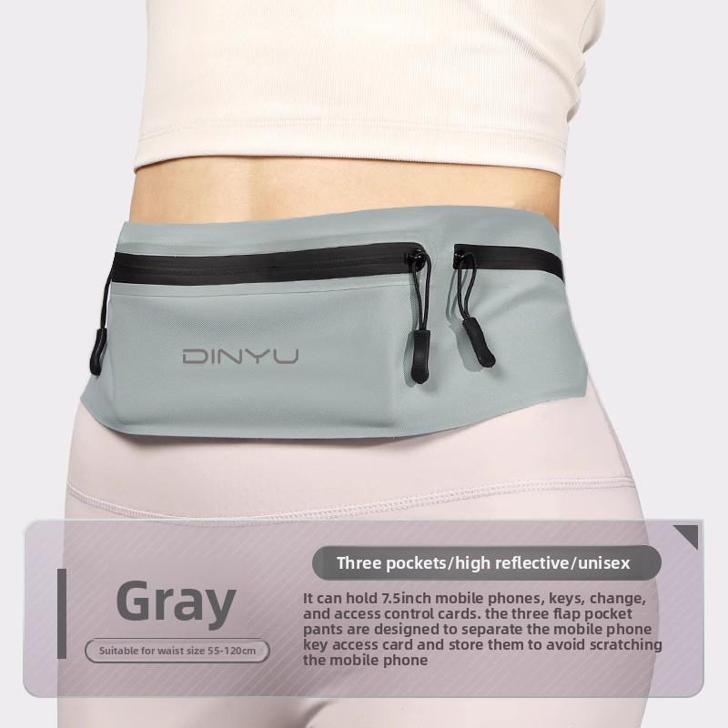 

Легкая водонепроницаемая спортивная поясная сумка для бега, унисекс, регулируемый фитнес-ремень для активного отдыха Free size