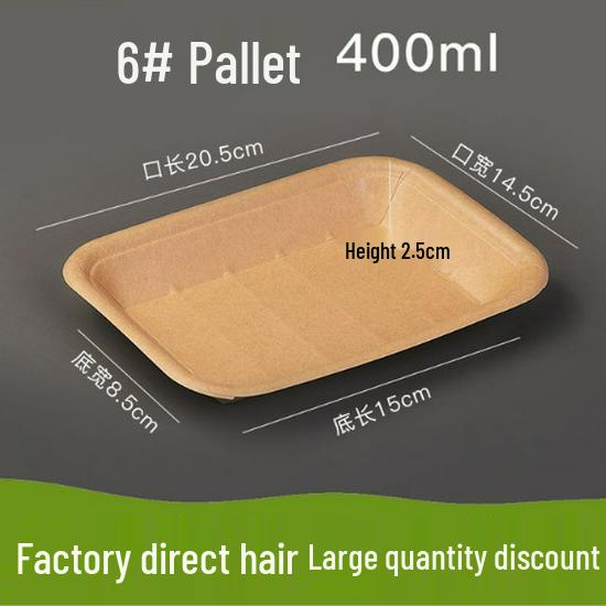 Disposable Kraft Paper Tray for Picnic and BBQ Snacks