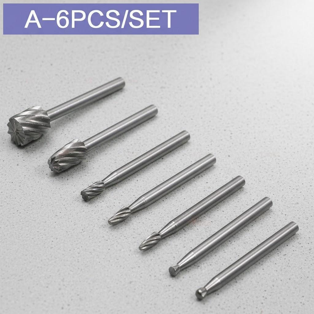 High Speed Steel Woodworking Rotary File Engraving Milling Cutter Electric Grinder Tool Accessories Grinding