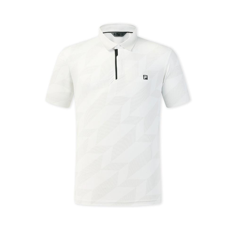 FILA Golf Series Simple Fashion Versatile Moisture-Wicking Quick-Dry Polo Shirt Men tops Solid-Color A11M625159FZA L