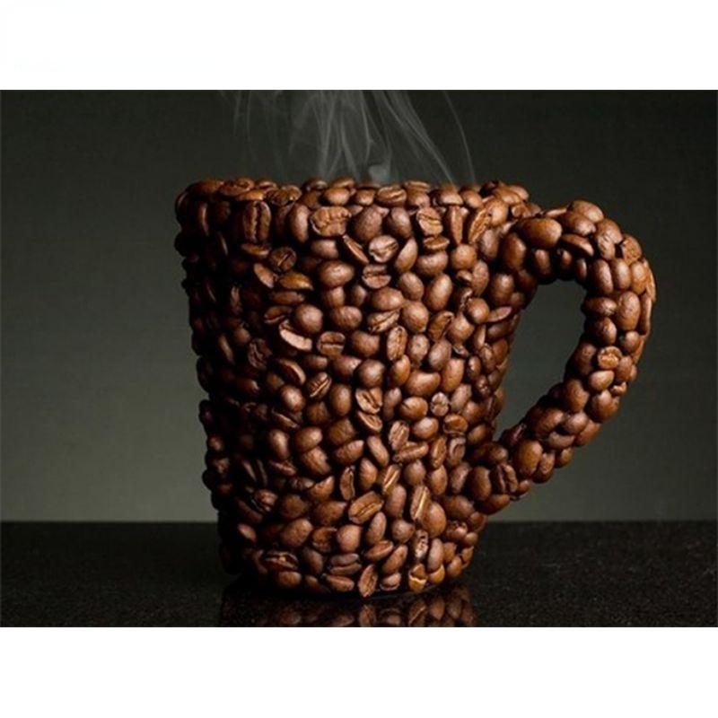 

5D алмазная живопись кофе какао пейзаж вышивка крестиком картина DIY наборы для рукоделия украшение дома Full Round 20x30CM