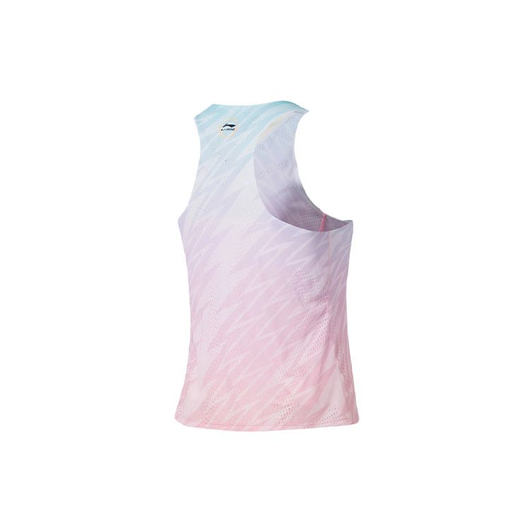 Li Ning Gradient Color Block Sports Vest Women tops Pink AAYS038-1