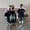 Teen Boys Clothing Set Summer Letter Short Sleeve T-shirt Pants 2Pcs Suit for 5 6 8 10 12 Years Kids Handsome Casual Outfit