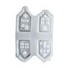 Silicone House Mold for Candle Making Plaster Casting Mini House Molds for Holiday Celebrations Crafting