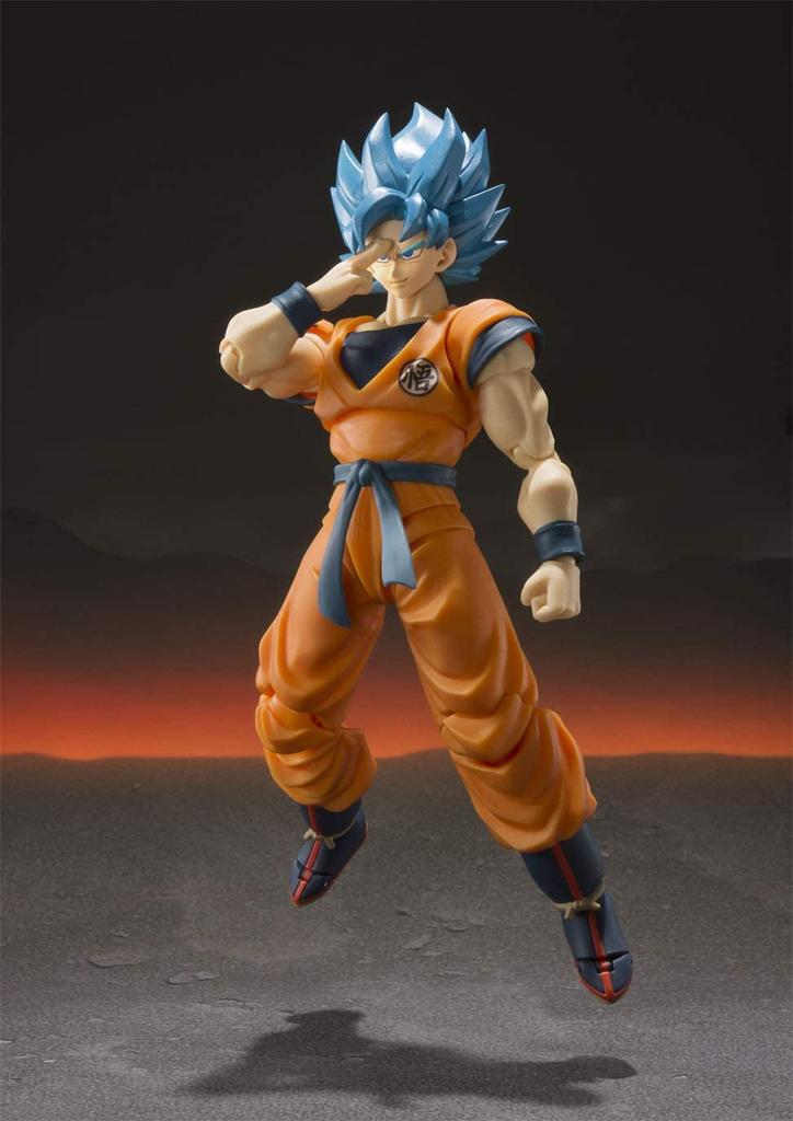 TAMASHII NATIONS Dragon Ball Super Saiyan God Super Saiyan Son Goku 140mm ABS PVC Painted Movable Figure S.H.Figuarts -Super- Approx. &