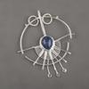 Ciondolo in sodalite, ciondolo in argento sterling massiccio 925 con pietra preziosa, ciondolo con pietra portafortuna fatto a mano, regalo per lui