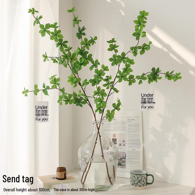 Nordic Green Japanese Bellflower & Andromeda Faux Branch for Home Decor