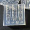 Kreslená Mini Porcelánová Lahvička Hvězda Lampion Silikonová Forma na Nehty Razítkovací Dekorace na Nehty DIY Design Manikúra Umělecký Nástroj