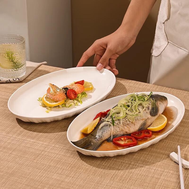 Pure White Ceramic Square Serving Plate