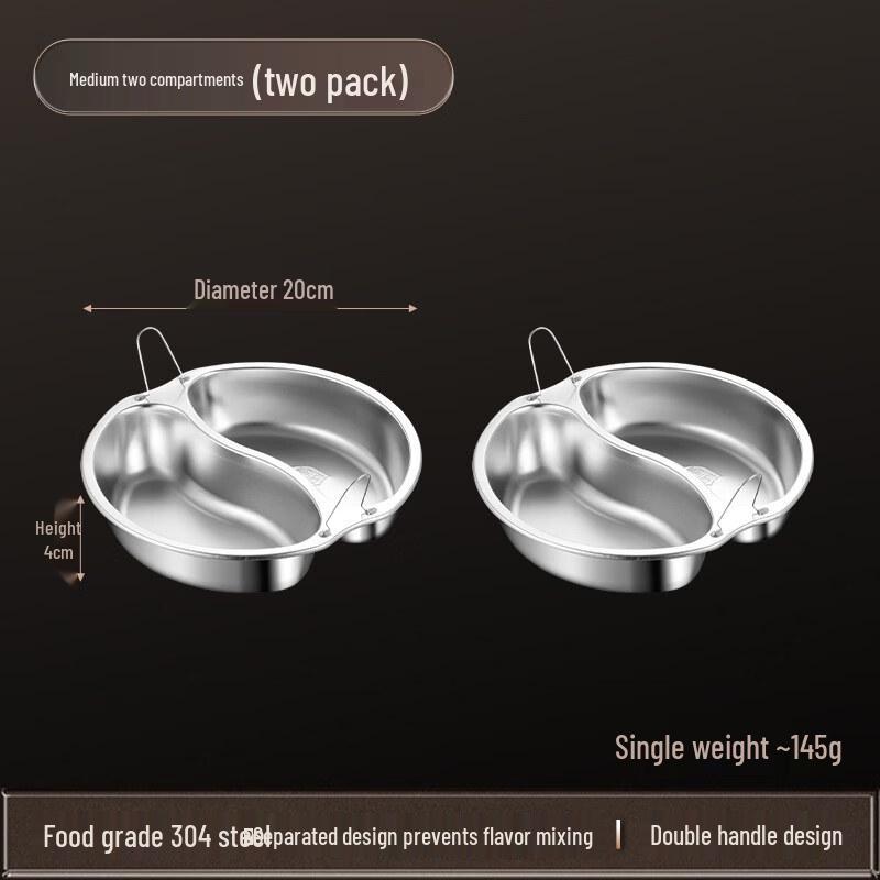 ZISIZ 304 Stainless Steel Mandarin Duck Steamer Plate