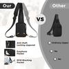 VADOO Sling Bag, Crossbody Bag with Zipper Lock, RFID Blocking & Water Resistant for Men and Women