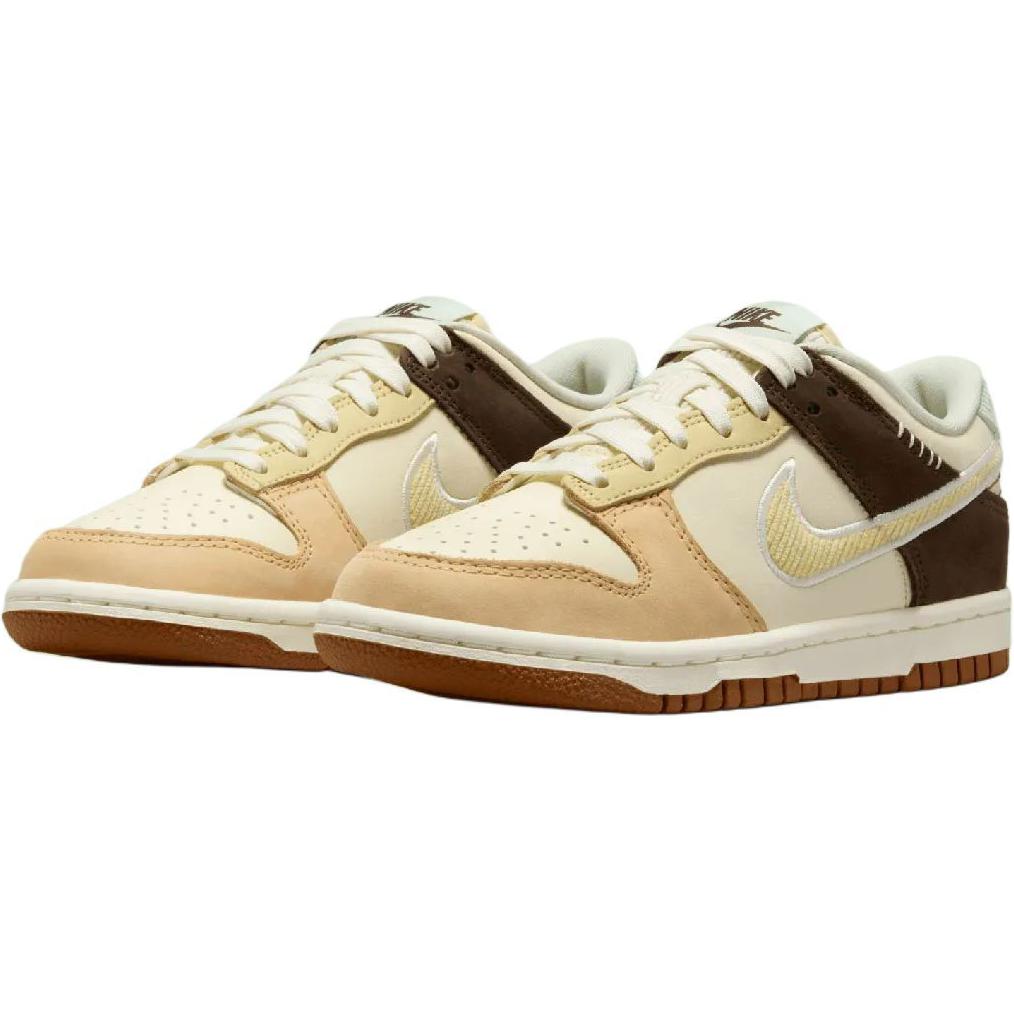 

Новые детские низкие кеды Nike Dunk с противоскользящей износостойкой подошвой для скейтбординга, экрю, унисекс, HQ3474-171 35.5