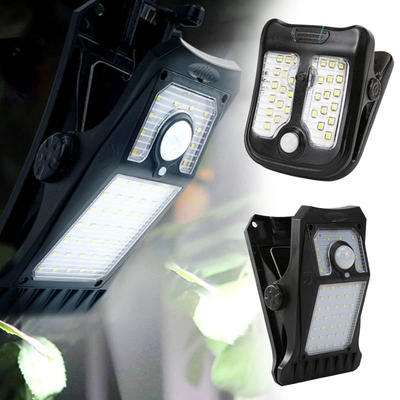 Clip Light Solar Outdoor Courtyard Motion Sensing Lights Weatherproof Camping