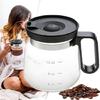Comfortable 16oz Glass Coffee Cup With Silicone Seal Cover And Comfortable Handle Dishwasher Friendly Home Office Use