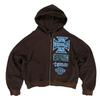 New digital 3D printing zipper Y2K sweater jacket for men and women