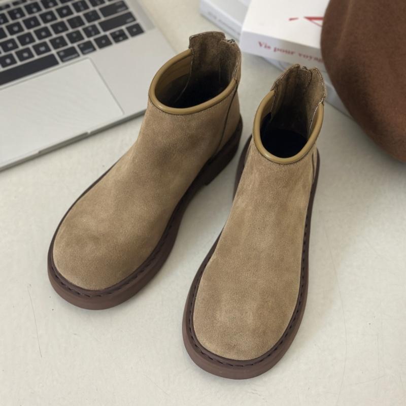 Platform Suede Women Ankle Snow Boots Fashion Mid Heels Shoes Woman Winter 2025 Trend Brand Classic Running Sport Zapatos Mujer