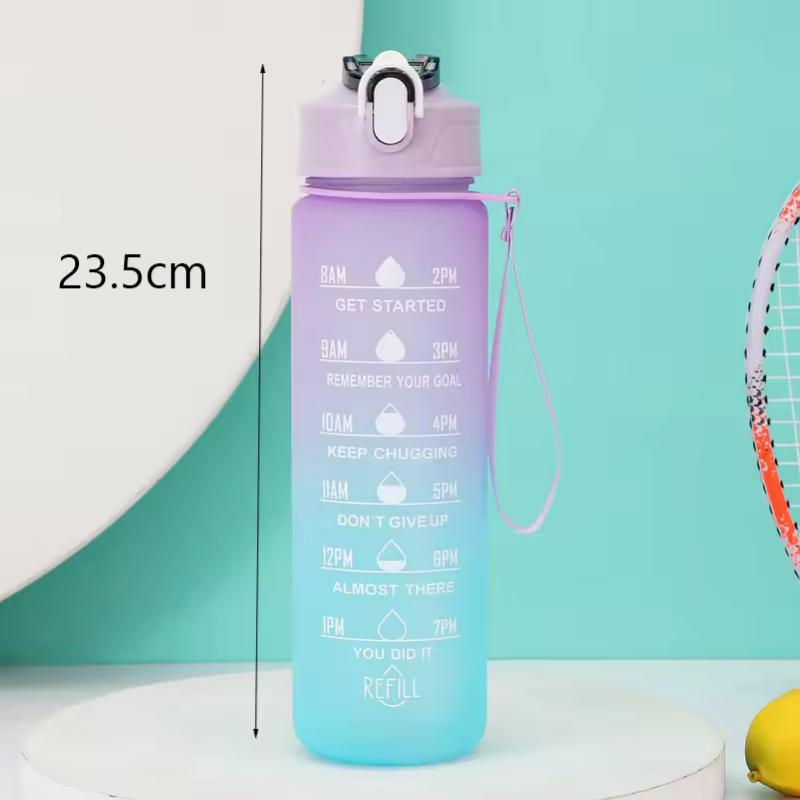300ml/750ml/2L Water Bottle Motivational Sport Water Bottle Leakproof Bottles Drinking Outdoor Travel Gym Fitness Jugs
